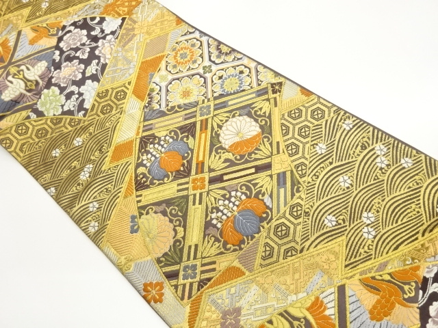 JAPANESE FUKURO OBI / WOVEN JIGAMI PATTERN